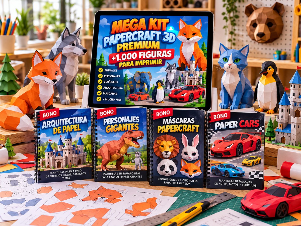 Mega Kit Papercraft 3D Premium